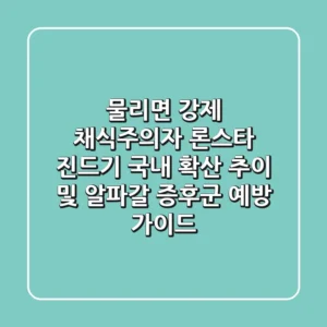 "물리면 강제 채식주의자?", '론스타 진드기' 국내 확산 추이 및 알파갈 증후군 예방 가이드